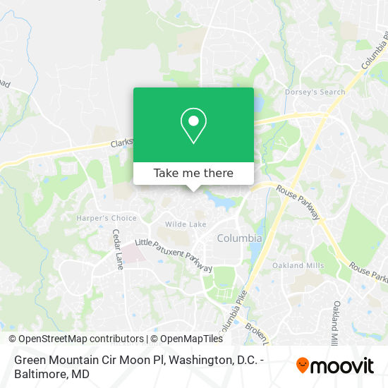 Mapa de Green Mountain Cir Moon Pl