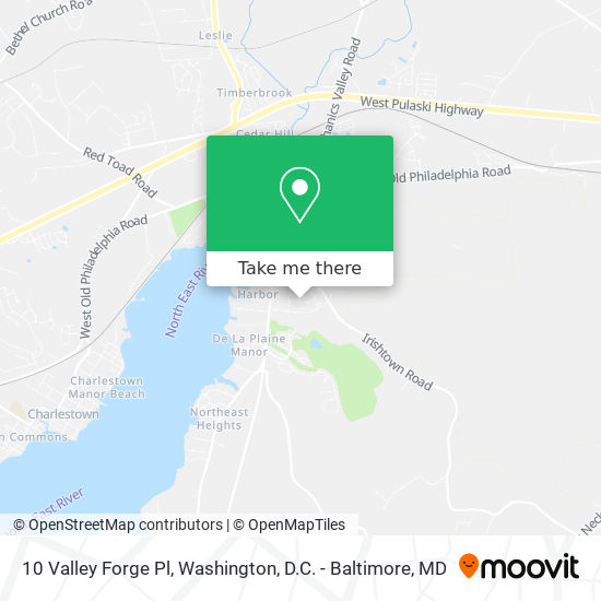 Mapa de 10 Valley Forge Pl