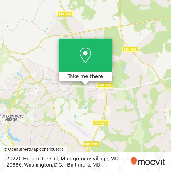 20220 Harbor Tree Rd, Montgomery Village, MD 20886 map