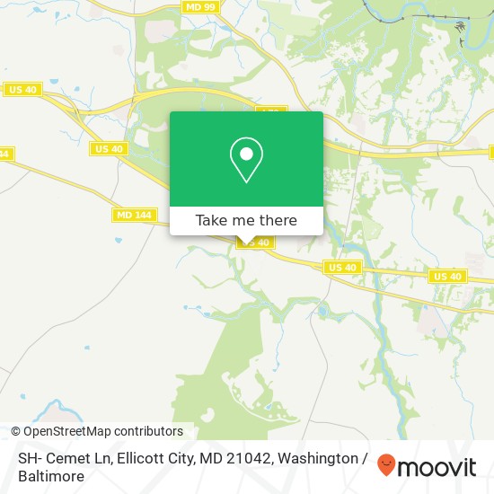 Mapa de SH- Cemet Ln, Ellicott City, MD 21042
