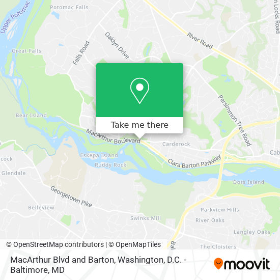 Mapa de MacArthur Blvd and Barton