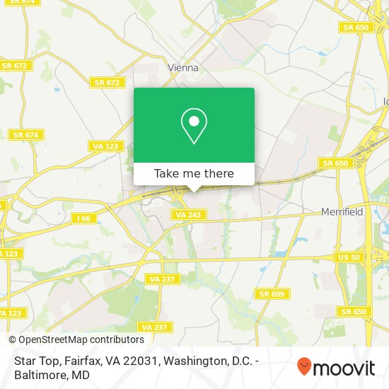 Mapa de Star Top, Fairfax, VA 22031