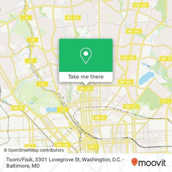 Mapa de Tsom/Fisik, 3301 Lovegrove St