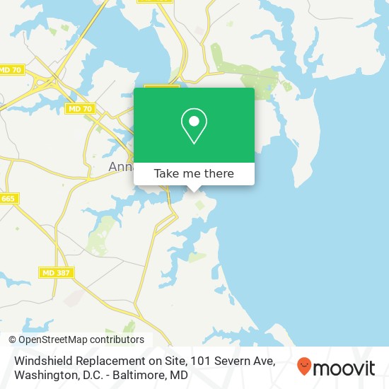 Mapa de Windshield Replacement on Site, 101 Severn Ave