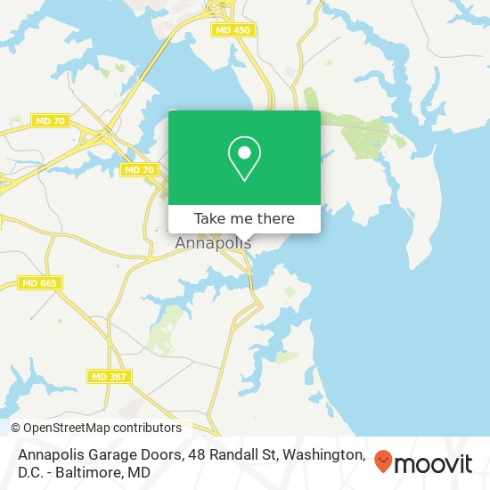 Mapa de Annapolis Garage Doors, 48 Randall St