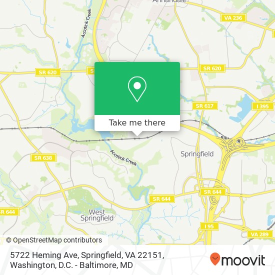 5722 Heming Ave, Springfield, VA 22151 map
