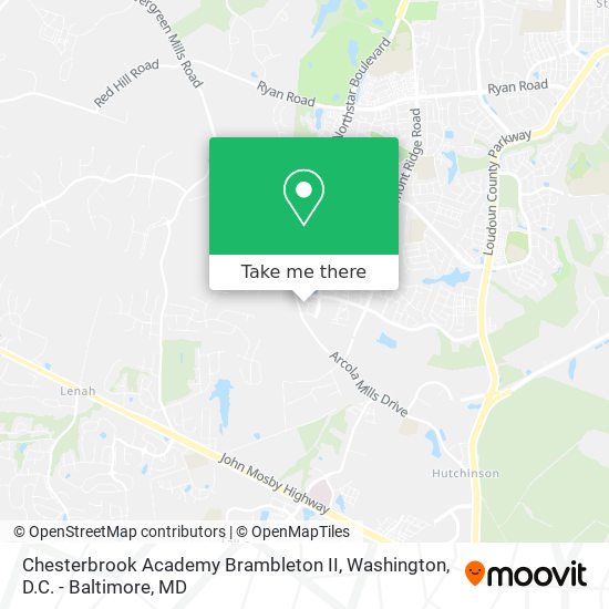 Mapa de Chesterbrook Academy Brambleton II