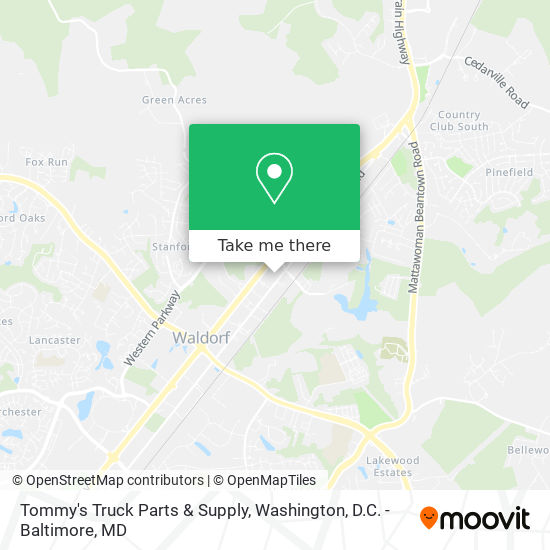 Tommy's Truck Parts & Supply map