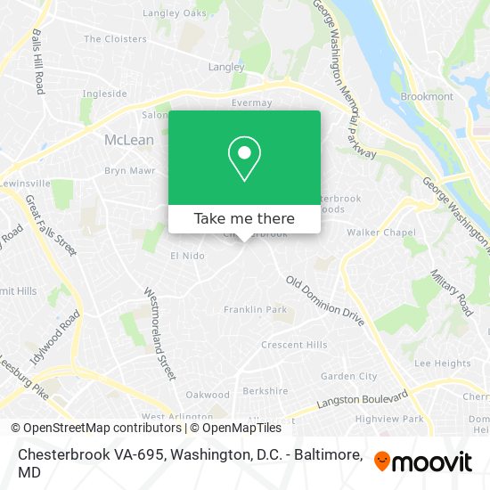 Mapa de Chesterbrook VA-695