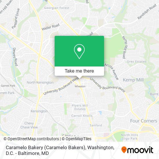 Mapa de Caramelo Bakery (Caramelo Bakers)