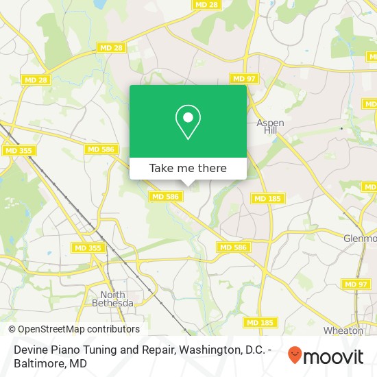 Devine Piano Tuning and Repair map