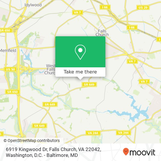 6919 Kingwood Dr, Falls Church, VA 22042 map