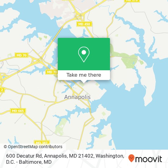 600 Decatur Rd, Annapolis, MD 21402 map