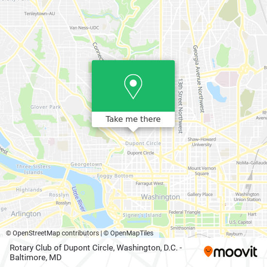 Mapa de Rotary Club of Dupont Circle