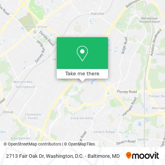 Mapa de 2713 Fair Oak Dr