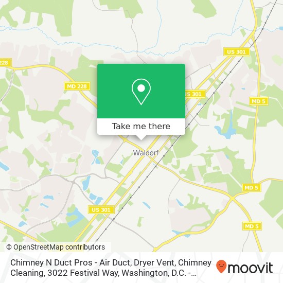 Mapa de Chimney N Duct Pros - Air Duct, Dryer Vent, Chimney Cleaning, 3022 Festival Way