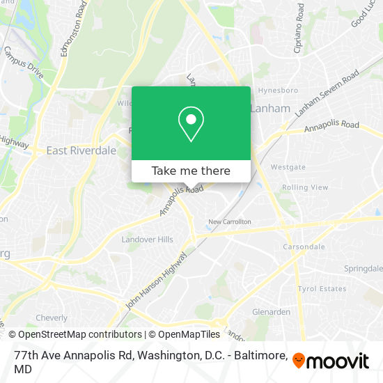 Mapa de 77th Ave Annapolis Rd
