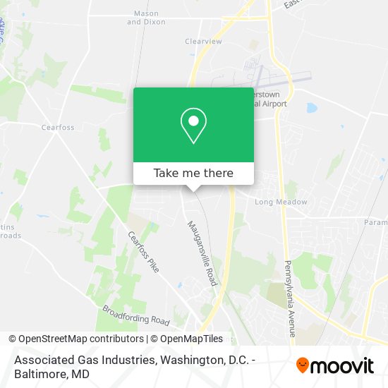 Associated Gas Industries map