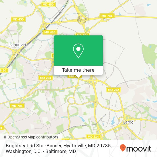 Mapa de Brightseat Rd Star-Banner, Hyattsville, MD 20785