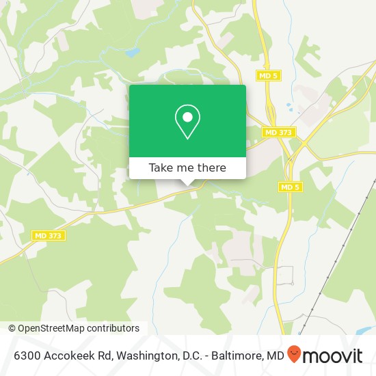 Mapa de 6300 Accokeek Rd, Brandywine, MD 20613