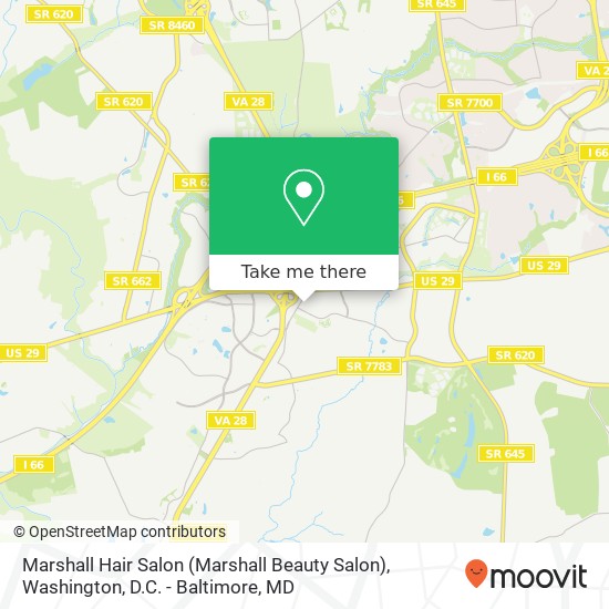 Mapa de Marshall Hair Salon (Marshall Beauty Salon)