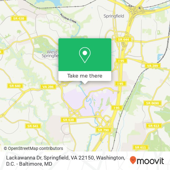 Lackawanna Dr, Springfield, VA 22150 map