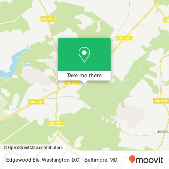 Mapa de Edgewood Ele, Bryans Road, MD 20616