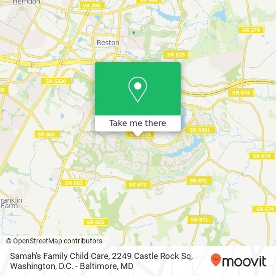 Samah's Family Child Care, 2249 Castle Rock Sq map