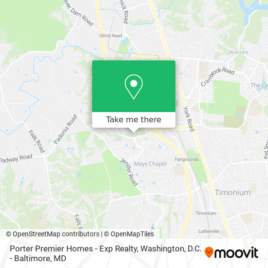 Porter Premier Homes - Exp Realty map