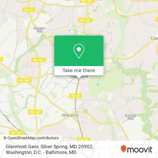 Glenmont Geor, Silver Spring, MD 20902 map