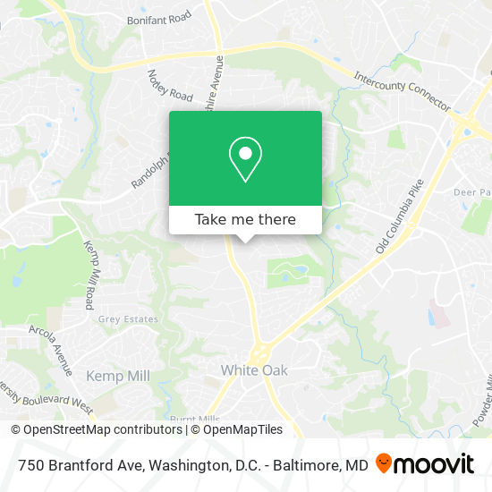 Mapa de 750 Brantford Ave