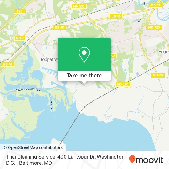 Mapa de Thai Cleaning Service, 400 Larkspur Dr