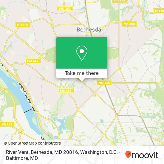 River Vent, Bethesda, MD 20816 map