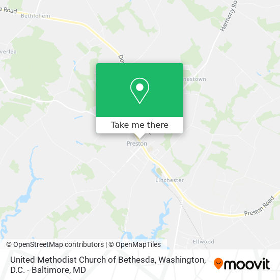 United Methodist Church of Bethesda map