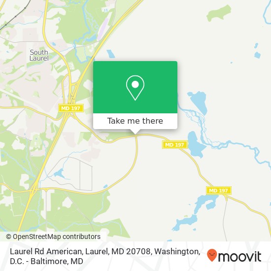 Mapa de Laurel Rd American, Laurel, MD 20708