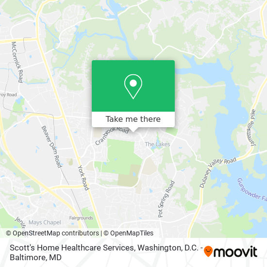 Scott's Home Healthcare Services map