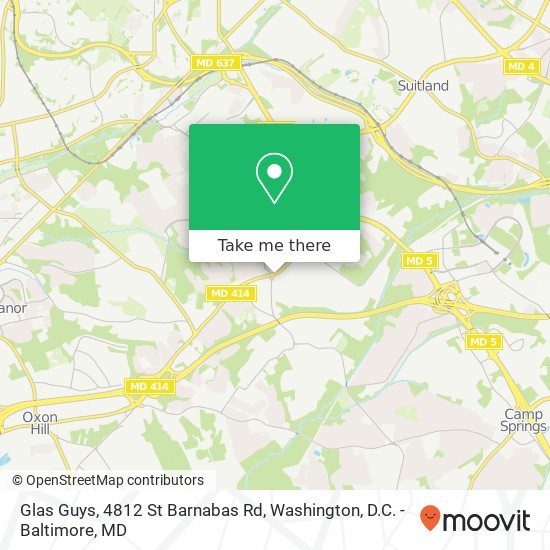 Mapa de Glas Guys, 4812 St Barnabas Rd