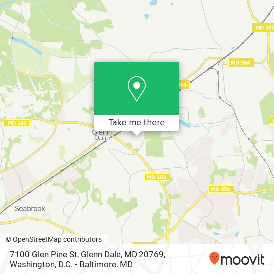 7100 Glen Pine St, Glenn Dale, MD 20769 map