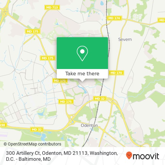 300 Artillery Ct, Odenton, MD 21113 map