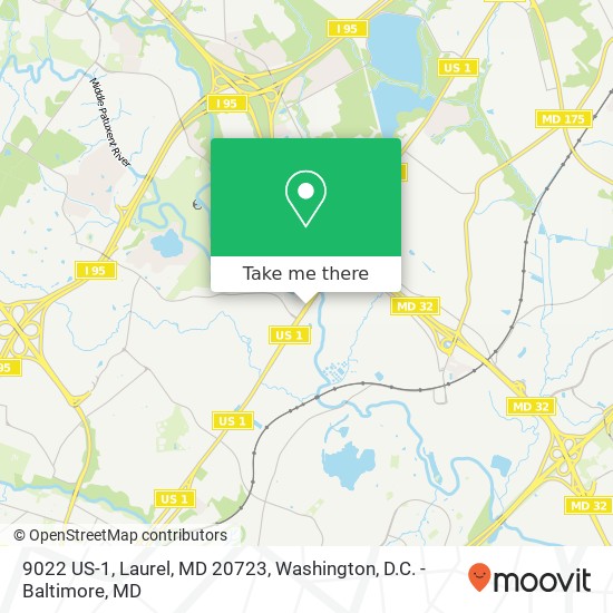 9022 US-1, Laurel, MD 20723 map