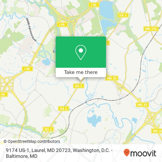 9174 US-1, Laurel, MD 20723 map