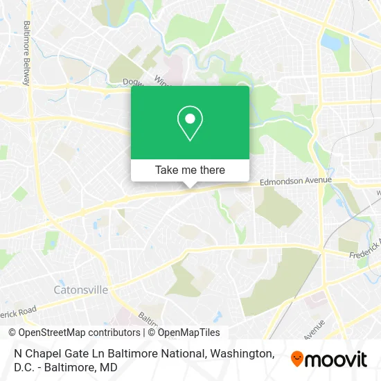 N Chapel Gate Ln Baltimore National map