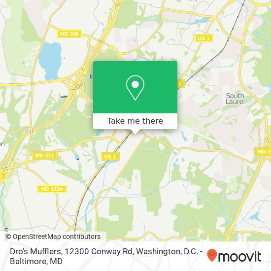 Dro's Mufflers, 12300 Conway Rd map