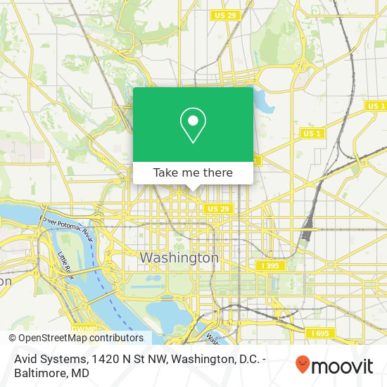 Avid Systems, 1420 N St NW map