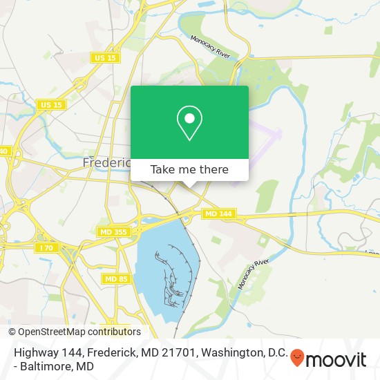 Highway 144, Frederick, MD 21701 map