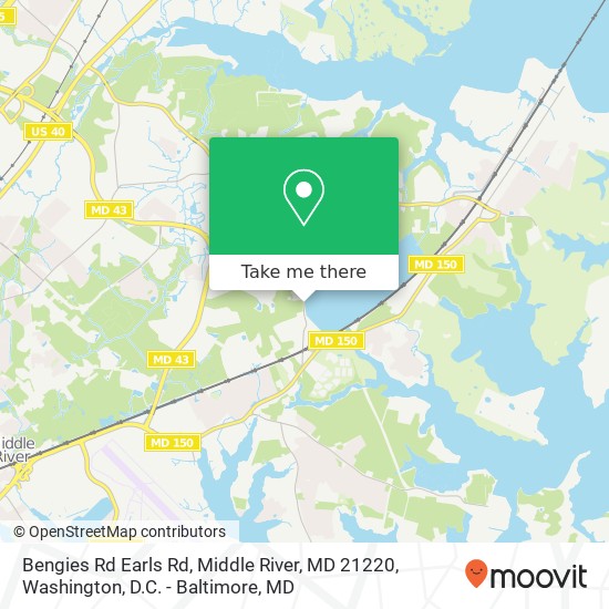 Bengies Rd Earls Rd, Middle River, MD 21220 map