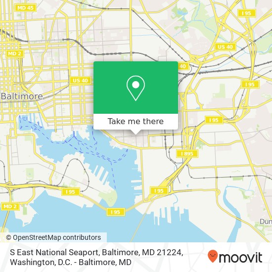 S East National Seaport, Baltimore, MD 21224 map