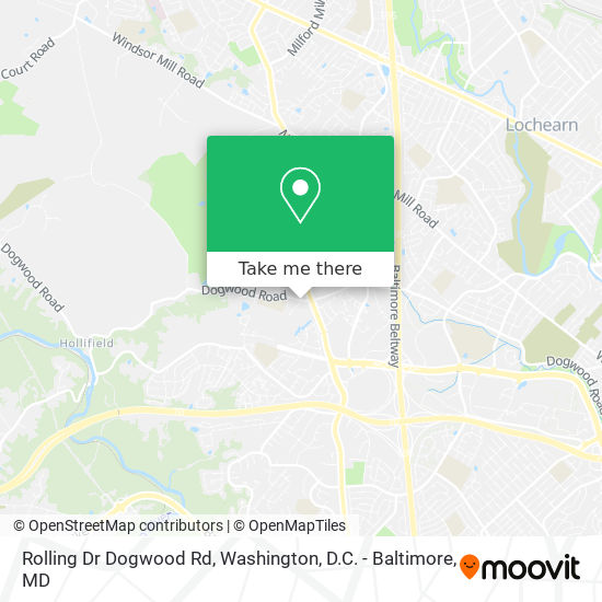 Rolling Dr Dogwood Rd map