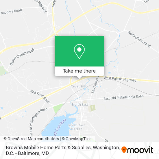 Mapa de Brown's Mobile Home Parts & Supplies