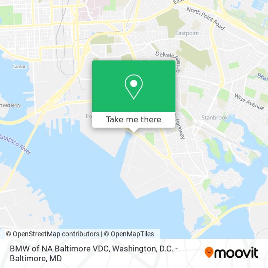 Mapa de BMW of NA Baltimore VDC